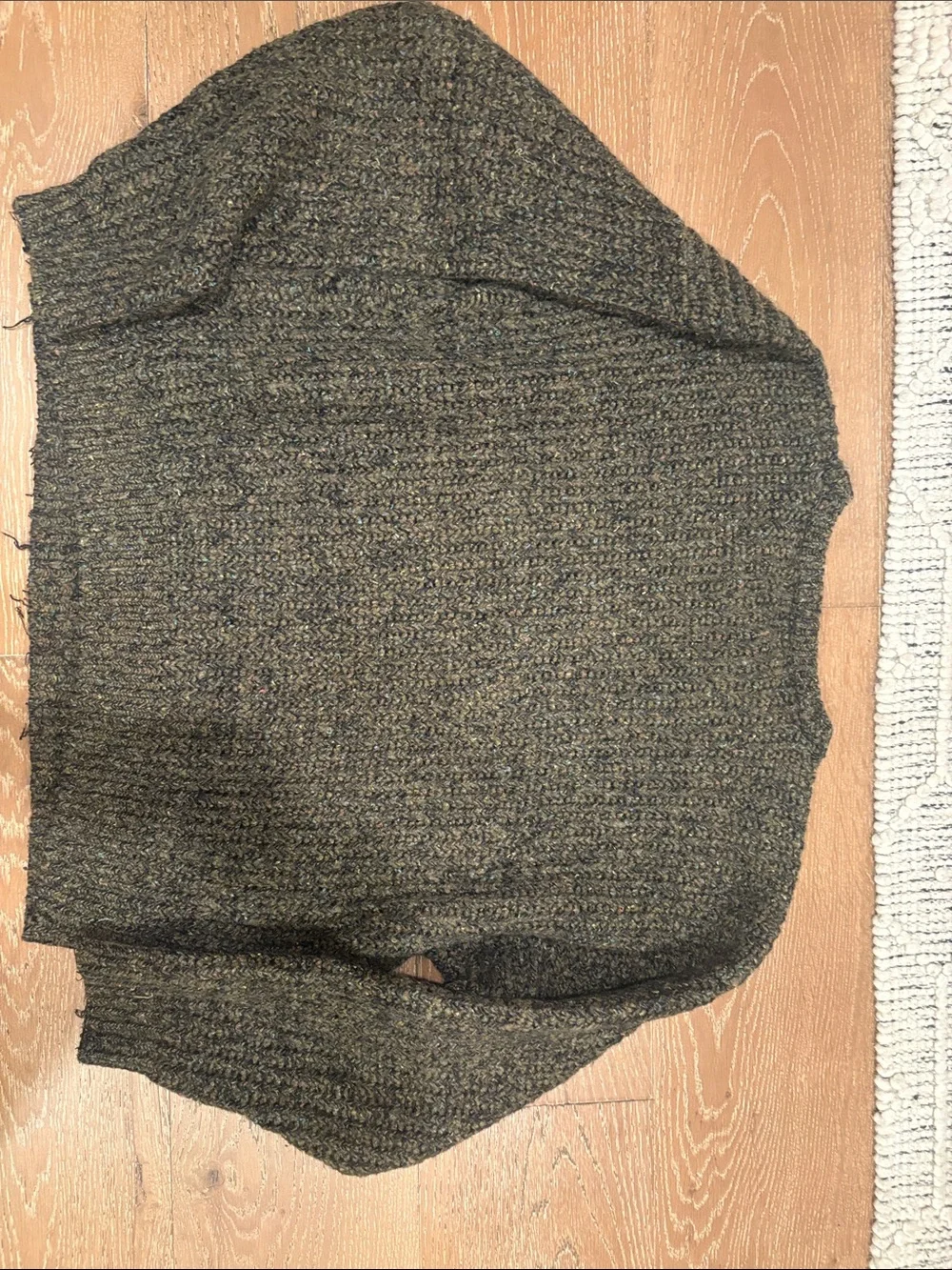 Christopher Hayes Chunky Knit Crewneck Sweater - Olive Mélange